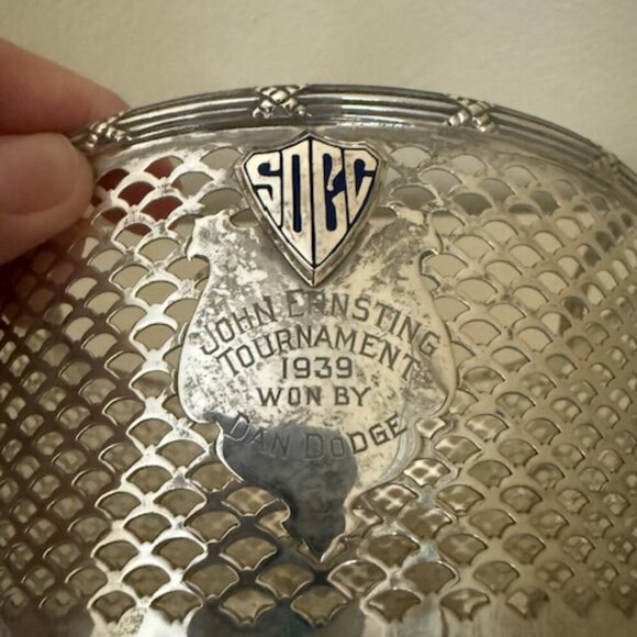 antique sterling basket trophy - Picture 2 of 8